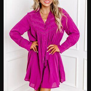 NWT Impressions Long Sleeve Shift Dress
